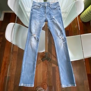 All Saints Light Blue cigarette skinny jeans